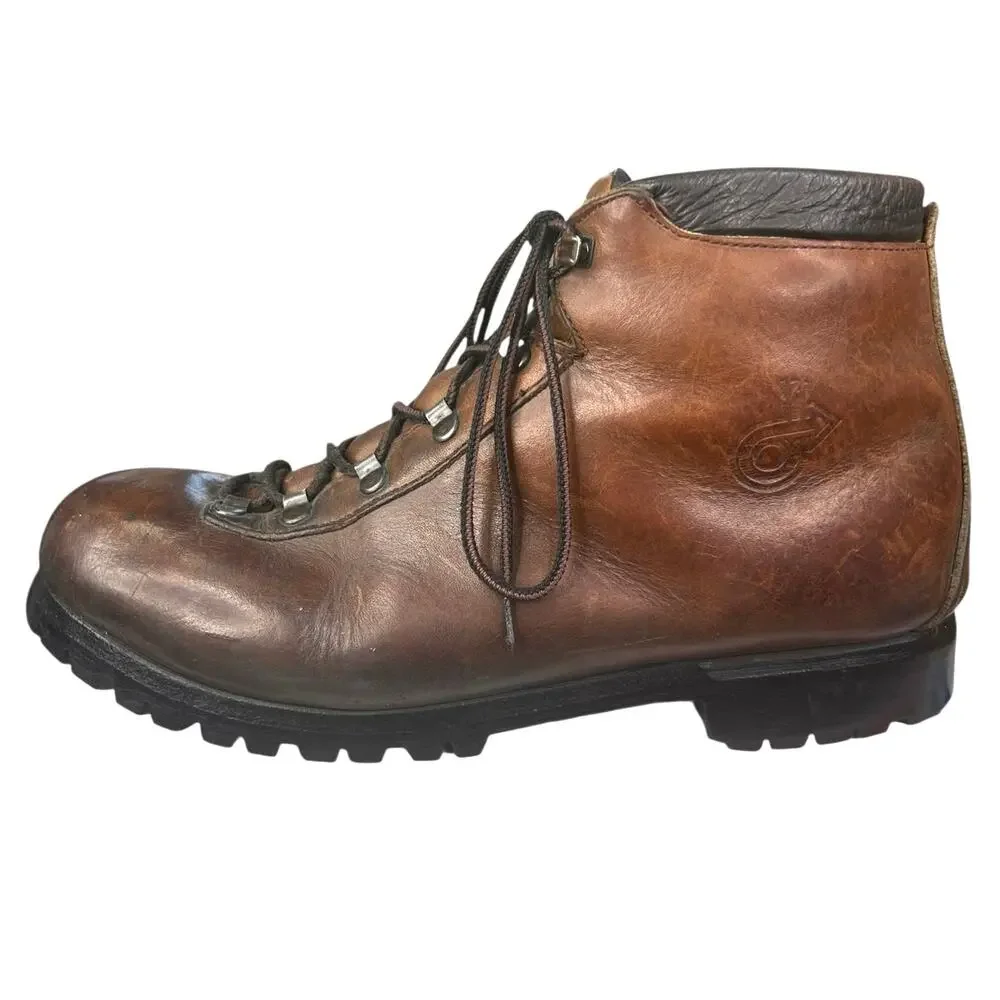 Vintage Dexter Men’s ROF Brown Leather Hiking Mountaineering Boots Size US 9 M